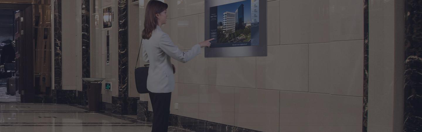 Flush mounted Digital Wall Display
