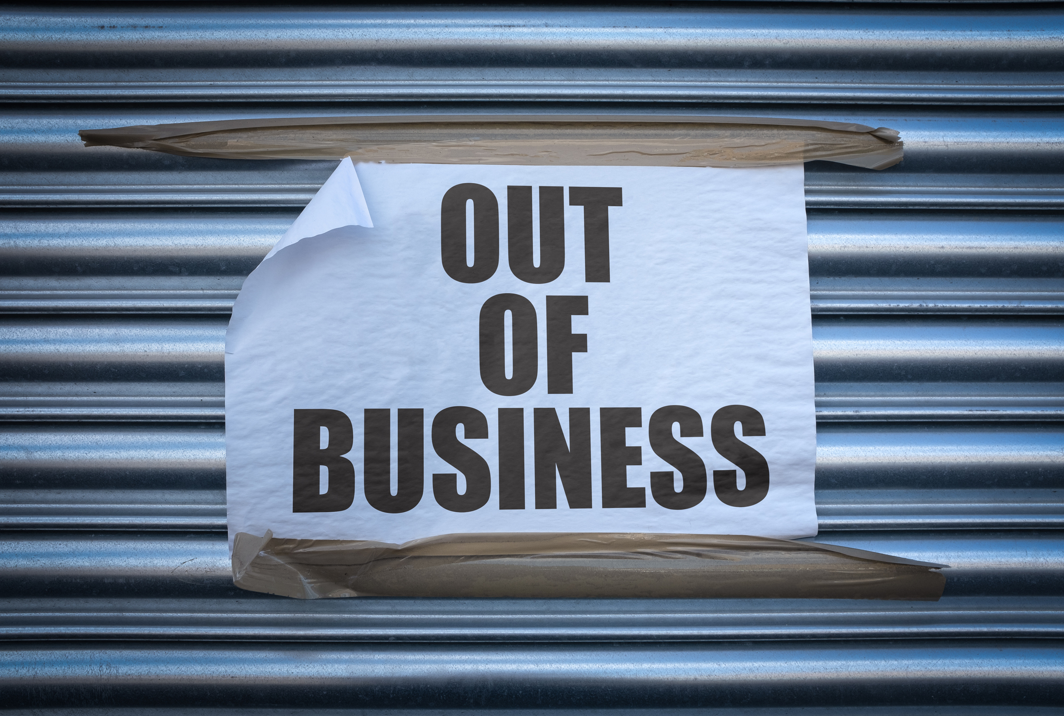 Out of Business Stock Image