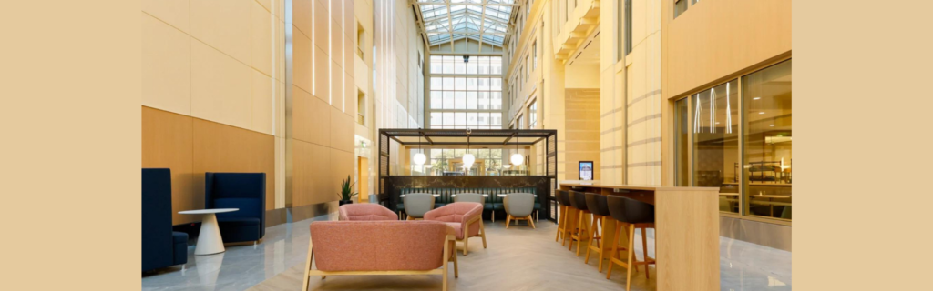 Copart Tower lobby with TouchSource directory