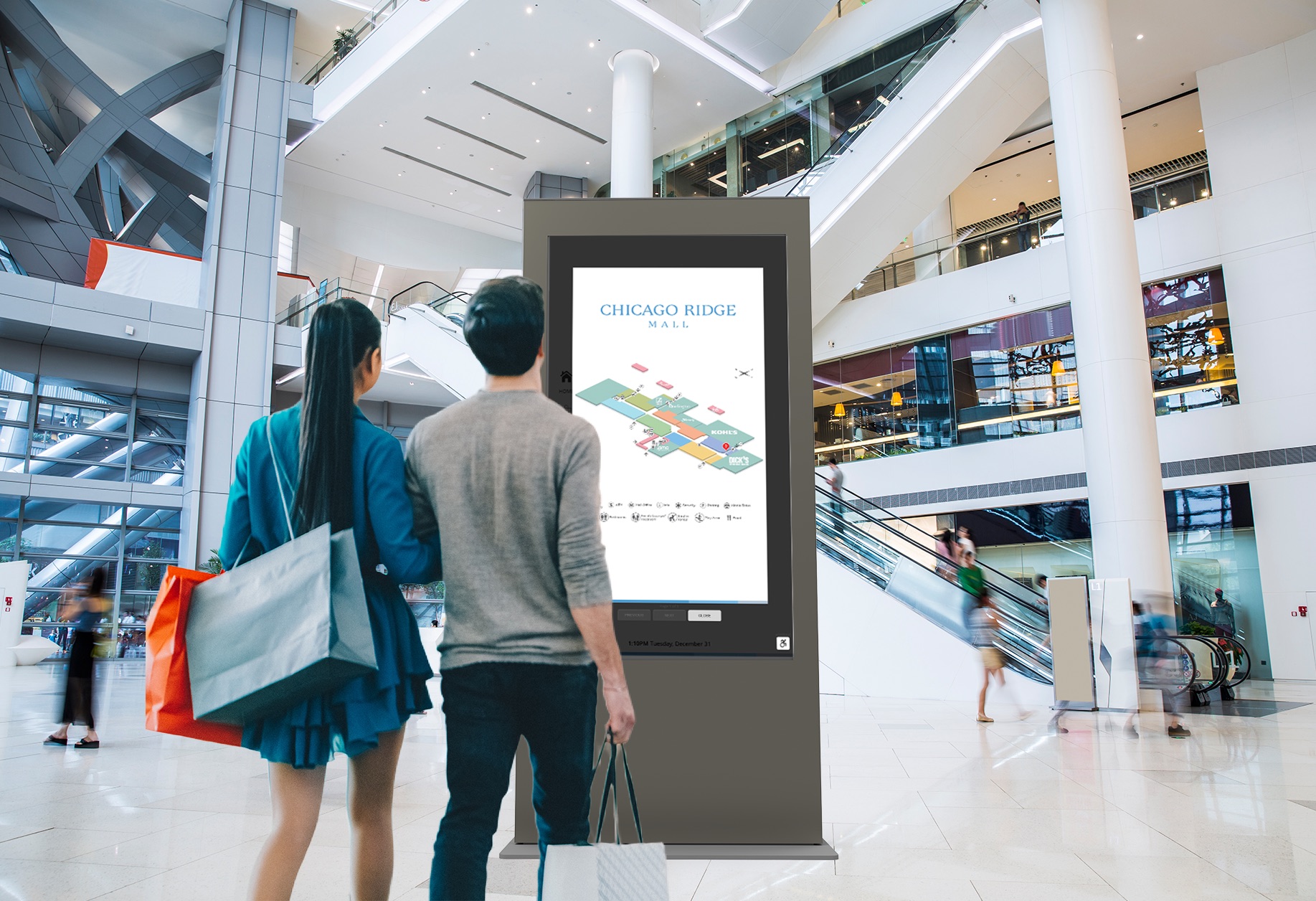 TouchSource Retail Digital Signage Kiosks for Indoor and Outdoor Use and digital wayfinding signage